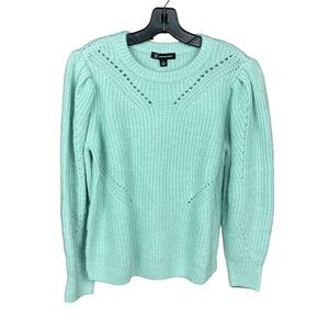INC International Concepts Paleo Pales Pullover Sweater Mint Green Powder Medium